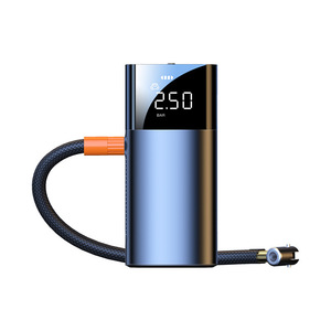 Pompe à pneus sans fil portable haute pression électrique 25L/min avec écran LED pour voiture, vélo, moto, avec câble Type C - Product Image 3