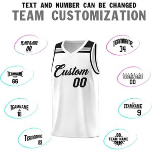 Custom Basketball Jersey White V Neck Sublimated Moisture Wicking Uniform For Men Youth Unisex Adult - Product Image 4