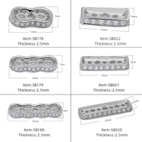 925 Sterling Silver Zircon Connecteurs En Gros Chaînes Accessoires Perle Collier Bracelet Fermoir DIY Fabrication De Bijoux Fournitures