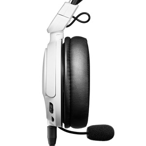 Casque audio filaire Audio Technica ATH-GL3 avec micro pour jeux, style bandeau blanc et noir - Product Image 5
