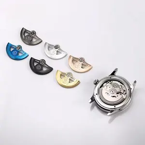 Movimiento de reloj modificado mecánicamente, las piezas de movimiento NH35 hacen de su reloj un rotor de reloj personalizado único