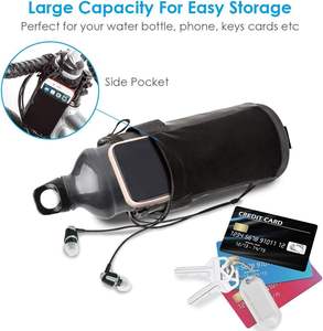 Pochette de téléphone isolée imperméable et porte-bouteille d'eau, sac de guidon pour vélo de montagne, capacité de 25L, polyester 600D - Product Image 5