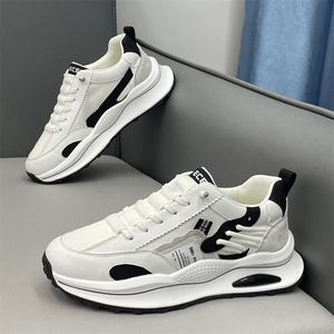 Chaussures d'automne pour hommes, baskets polyvalentes et tendance à plateforme, style rétro, à semelle épaisse, basses, à lacets, chaussures de sport simples - Product Image 5