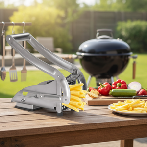 Coupe-frites manuel tout-en-un en acier inoxydable, presse <span class=keywords><strong>à</strong></span> frites portative, trancheuse et hachoir <span class=keywords><strong>à</strong></span> légumes et oignons pour la maison - Product Image 1