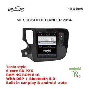 Tesla Style 10,4 ''автомобильный экран для <span class=keywords><strong>MITSUBISHI</strong></span> <span class=keywords><strong>OUTLANDER</strong></span> 2014 Автомобильный радионавигационный автомобиль Autoradio встроенный CarPlay DSP BT - Product Image 4