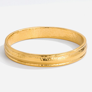 Gold Plated <b>Bangle</b> Bracelet For Women Everyday Wear Fine Jewelry - Product Image 1