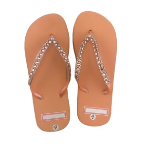 Personalizado nuevo 2020 de las mujeres de la moda Flip Flop de goma impreso Flip-Flops verano femenino zapatillas Zapatillas de playa - Product Image 6