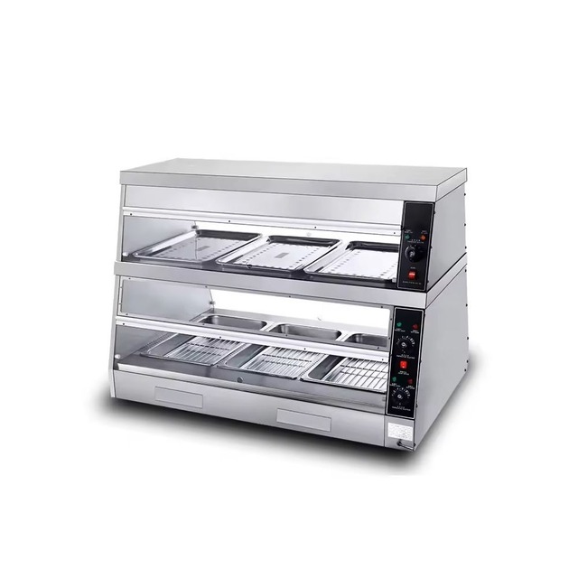 Commercial Electric Food Warmer Hot Showcase Display for Bakery Restaurant & Hotels