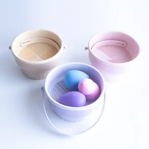 Make Up Brush Cleaner Bowl With Brush Drying Rack Cleaner Mat Cosmetic Brush Cleaning Tool For Cleaning Storage Air Dry
