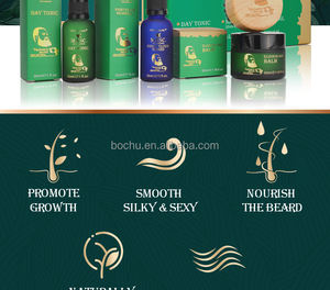 Ensemble de soins de la <span class=keywords><strong>barbe</strong></span> naturelle de la meilleure qualité en usine <span class=keywords><strong>Kit</strong></span> d'huile de croissance <span class=keywords><strong>Kit</strong></span> d'huile de brosse à peigne pour le toilettage des hommes - Product Image 3