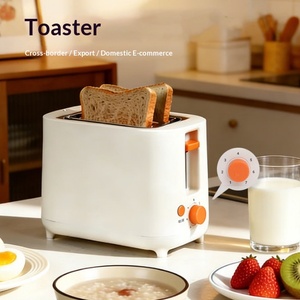 Tostadora Eléctrica Vertical Automática Blanca para Desayuno, Tostadora de 2 Rebanadas para Pan Grueso, Modelo BT036 - Product Image 2