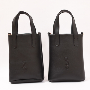 Sac à main portable 2025 personnalisé avec imprimé dessin animé, en PU gaufré 2 voies, fermeture éclair, doublure en PU, style Normcore/Minimaliste, capacité 1-1,9L - Product Image 1