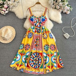 Abito Lungo Vintage Stile Barocco Senza Spalline in Pizzo, Antistatico, a Vita Alta, Slim-Fit, Stampa Floreale, Ideale per Vacanze al Mare - Product Image 1