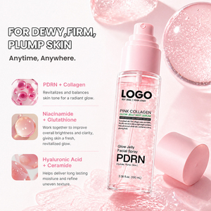 OEM ODM Moisturizing Protecting Conditioning Smoothing Intense Hydration Skin Radiant Pink PDRN Collagen Glow Jelly Mist <b>Serum</b> - Product Image 3