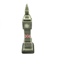 Statue en métal de modèle de bâtiment érotique en bronze et résine, figurine de collection, statues de la Tour de Londres Big Ben avec horloge