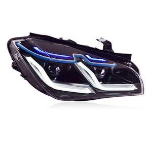 10-15 X1 E84 <b>LED</b> <b>Headlight</b> Assembly for Restoration 6000K Blue Eyebrow Daytime Running Light Turn Signal 12V Car Bulb OE No - Product Image 2