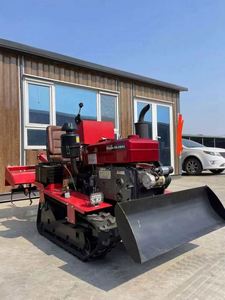 Mini <span class=keywords><strong>tracteur</strong></span> agricole, <span class=keywords><strong>micro</strong></span> chenillé avec semoir/moissonneuse-batteuse/tondeuse à gazon/charrue/motoculteur à vendre - Product Image 2