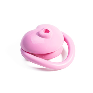 Dispositif <span class=keywords><strong>de</strong></span> <span class=keywords><strong>chasteté</strong></span> masculin en résine rose négative, <span class=keywords><strong>cage</strong></span> à pénis inversée avec plateau à urine, jouets sexuels BDSM <span class=keywords><strong>pour</strong></span> hommes gays - Product Image 2