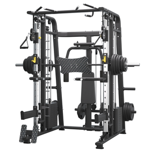Mesin <span class=keywords><strong>Smith</strong></span> multifungsi dengan kabel katrol lintas Squat Power rak Simith pusat Gym kandang - Product Image 1