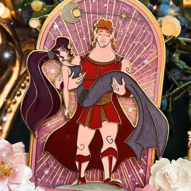 Large Size Character Hercules Artist Design Hard Enamel Pins Custom Factory