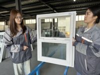 Fenêtre à guillotine simple de style américain en PVC/UPVC pour résidences