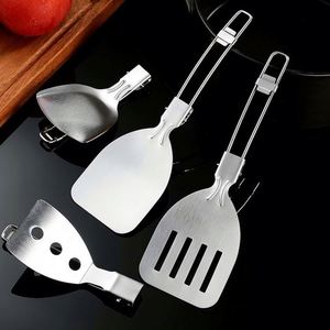 Ustensiles de cuisine pliables pour le camping en plein air, spatule pliable, louche à soupe, ustensiles de cuisine portables, outils de cuisine de voyage - Product Image 4
