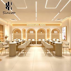 Manufacturer Fashion Light Luxury Style <b>Nail</b> Art Table Simple Chair Customizable Colors Single Double-Special <b>Nail</b> Table <b>Desk</b> - Product Image 1
