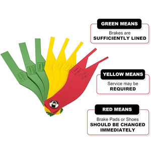 ชุดเกจวัดความหนาเบรกรถยนต์8ชิ้นรหัสสีและเหล็กประทับเมตริก SAE วัสดุโลหะพลาสติกรถยนต์ - Product Image 5