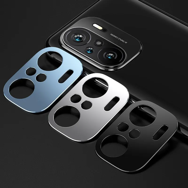 Per Xiaomi Poco F3 / Redmi K40 Pro Plus custodia protettiva per fotocamera in metallo Ultra 3D custodia protettiva per paraurti