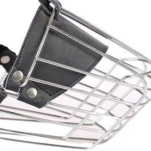 Pastore tedesco cavallo cane in acciaio inossidabile resistente agli urti senza ruggine cane con effetto antiurto pelle bovina in metallo addestramento cane museruola - Product Image 6