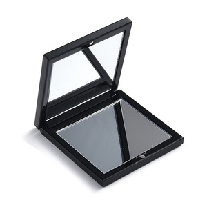 High Quality Black <b>Square</b> Double Side ABS Cosmetic Pocket <b>Mirror</b> From Brand Promotion - Product Image 3