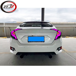 CZJF Led lámpara trasera para <span class=keywords><strong>Honda</strong></span> <span class=keywords><strong>Civic</strong></span> 10th gen 2016 2017 2018 2019 2020 2021 lámpara trasera modificada luz trasera - Product Image 5