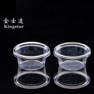 Venta al por mayor <span class=keywords><strong>super</strong></span> claro a prueba de fugas desechables taza de plástico con tapa - Product Image 5