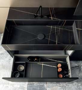 Meubles de cuisine modulaires haut de gamme - Design moderne minimaliste en acier inoxydable, écologique avec évier, pour villas <span class=keywords><strong>et</strong></span> appartements - Product Image 5