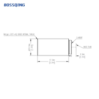 Customizable BOSSQING Brand Medical Device Testing Instruments 0.3X Aspherical Lens Barrel Infinite Conjugate Imaging System