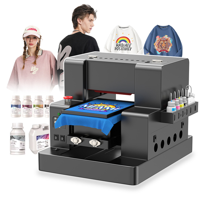 China Made Factory Direct Sale A3 Size Digital Custom Color Shirt Printing Machines Direct Garment Dtg Printer Price