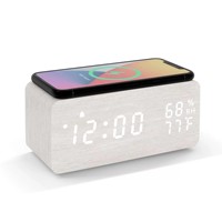 Modèles explosifs muets lumineux LED cadeau électronique humidité et température réveil pour chambre à coucher pour la maison