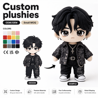 Peluche personnalisée K-pop Idol, poupée en peluche de célébrité, rembourrage en coton PP, personnage star très fidèle, vêtements de poupée, OEM/ODM