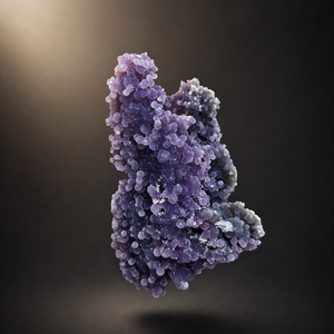 Natural Grape Agate Small Specimen <b>Raw</b> Purple Botryoidal Grape Pattern <b>Crystal</b> Diamond Free Form for Collection Art Decoration - Product Image 4