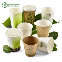 SUNKEA - Ripple Double Single Wall Disposable Coffee Paper Cup