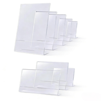 Accessoires de bar de haute qualité, présentoir de table en acrylique transparent, support d'affichage de menu pour table, pour panneaux et menus A3/A4/A5/A6