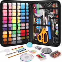 Sac et boîte de rangement rectangulaires portables A3599 personnalisés pour couture, kit de couture de voyage et de maison, ensemble combiné, modèle