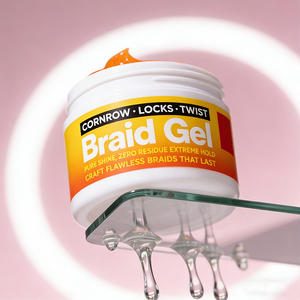 Private Label Shine Braid ing <span class=keywords><strong>Gel</strong></span> Haarstyling-<span class=keywords><strong>Gel</strong></span> Nicht fettiges, extra haltbares, ordentliches Braid-<span class=keywords><strong>Gel</strong></span> - Product Image 2
