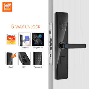 ONLENSE Tuya Fingerprint Smart <strong>Door</strong> <strong>Lock</strong> <strong>WiFi</strong> Password Keyless Aluminum Alloy Apartment <strong>Lock</strong> With Tuya App Digital Accurate - Product Image 2