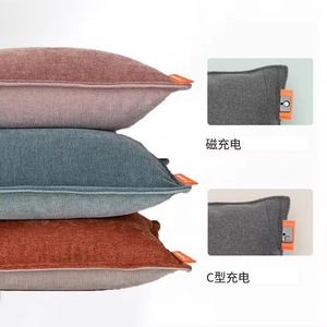 Heated <b>Cushion</b> USB Power Carbon Fiber Heating Element Touch Control Adjustable Thermostat Winter Chair Pillow Solid Color - Product Image 2