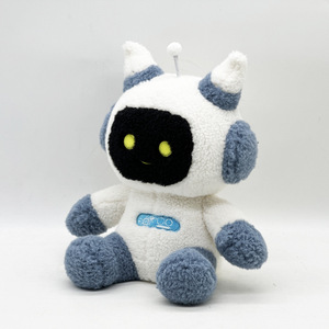 ตุ๊กตาคู่หูผ้าฝ้ายปักลายตุ๊กตาขนกำมะหยี่ขนยาวปรับได้แบบตามต้องการรูปทรงหุ่นยนต์พูดคุยได้ด้วยเสียง - Product Image 2