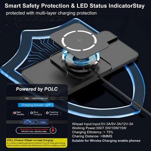 Cargador Inalámbrico Magnético <span class=keywords><strong>de</strong></span> Carga Rápida <span class=keywords><strong>de</strong></span> 25 W, Alfombrilla para Coche, Compatible con Smartphones Universales Qi - Product Image 5