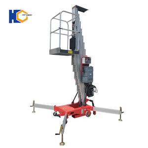 Elevador de Mástil Vertical Fácil de Transportar, de <span class=keywords><strong>4</strong></span>-10 m, Económico, Móvil, de Aleación de Aluminio, Accionamiento Hidráulico, Capacidad de 150 kg, Controlador Doble - Product Image 5
