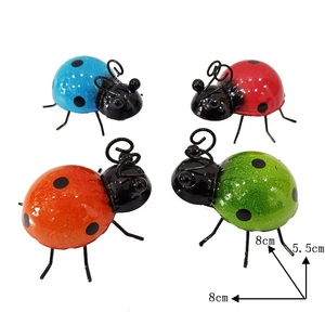 Statue de pelouse extérieure fer ornemental métal coccinelle décor de <span class=keywords><strong>jardin</strong></span> - Product Image 6