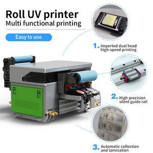 Sonpuu UV phẳng máy in 4060 kinh doanh nhỏ máy phẳng CuộN & CuộN AB phim tinh thể nhãn dán cup UV in phun in ấn Báo Chí - Product Image 2